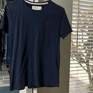 Men’s Abercrombie and Fitch size small navy blue soft A&F tee
